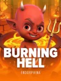 burning hell slot logo